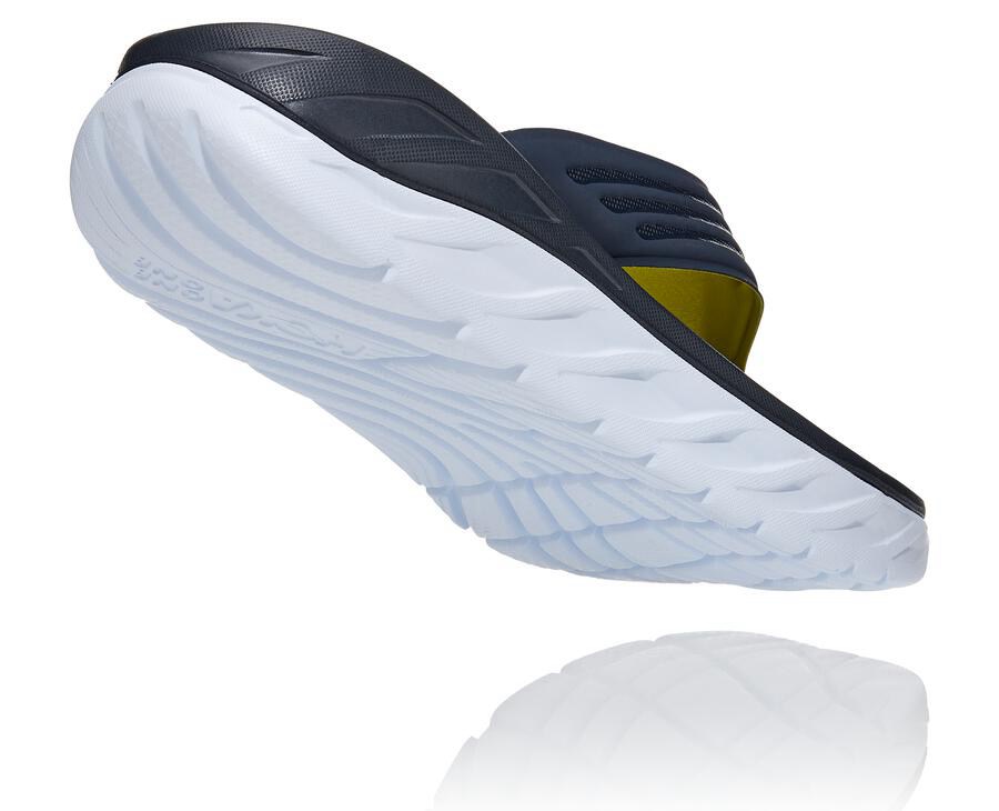 Hoka One One Sandaler Herre - Ora Porno Flip - Mørkeblå/Hvide - 357981PYU